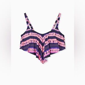 TORRID Women’s  Wireless Flounce Bikini Top Sz 0 - L ✨
